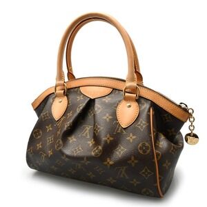 Louis Vuitton Monogram Tivoli Canvas Handbag Brown